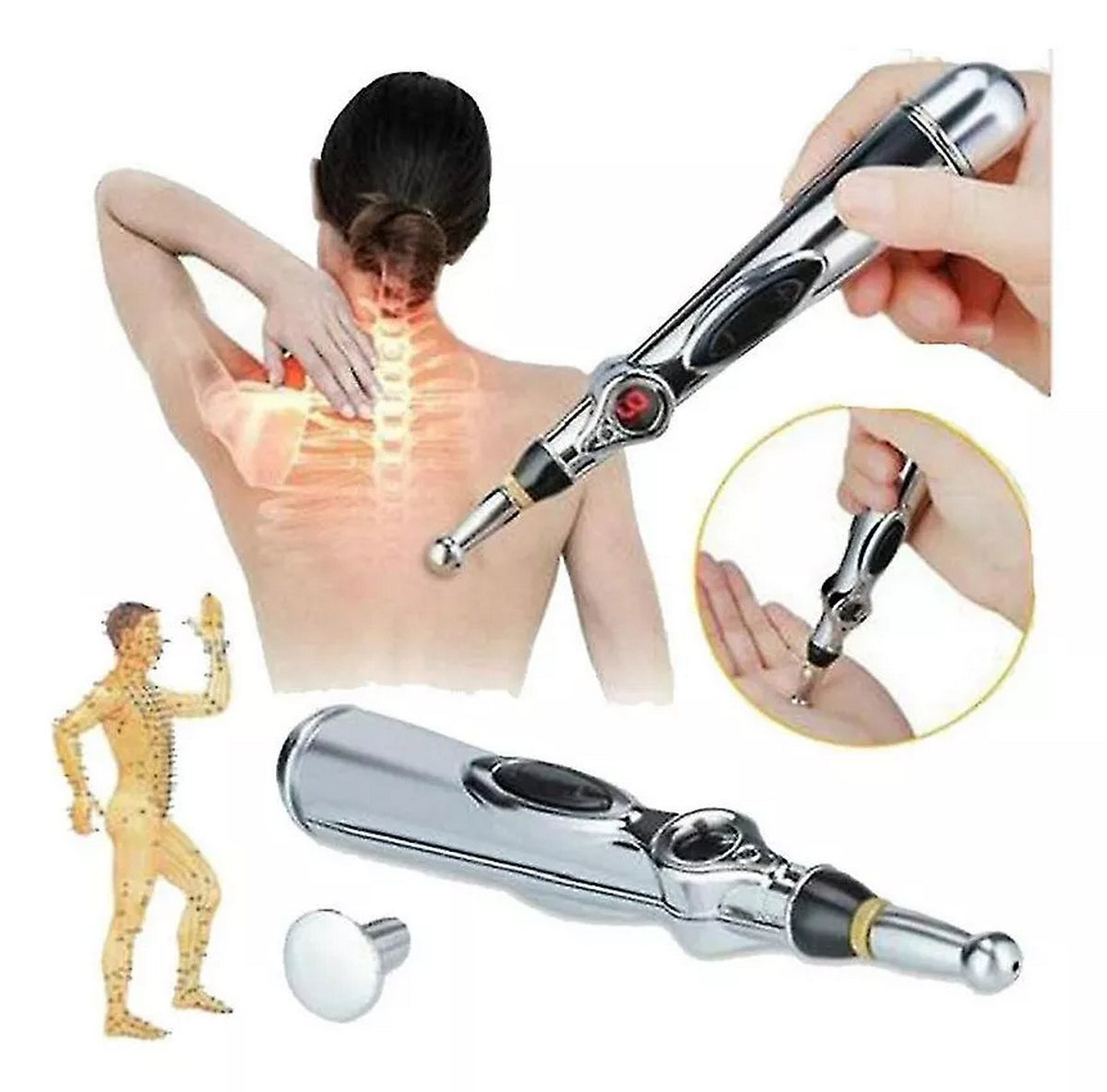 Pluma De Acupuntura Masajeadora Electroe
